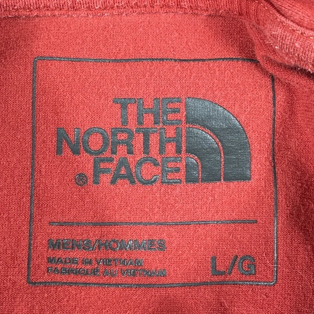 The North Face Polo Shirt‎ Mens Large Red Orange Outdoors Hiking Golf Casual